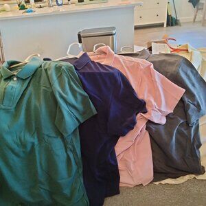 5 Men's Uniqlo XXL Short-Sleeved Polos